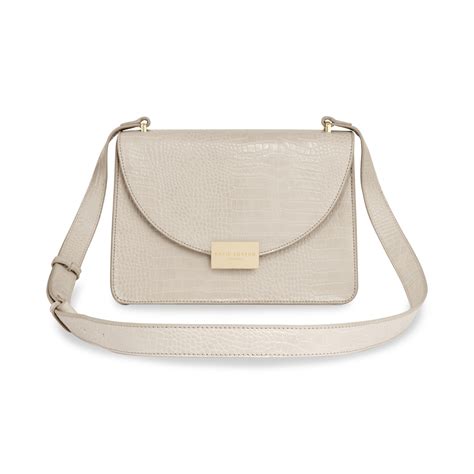 celine faux croc crossbody bag oyster grey